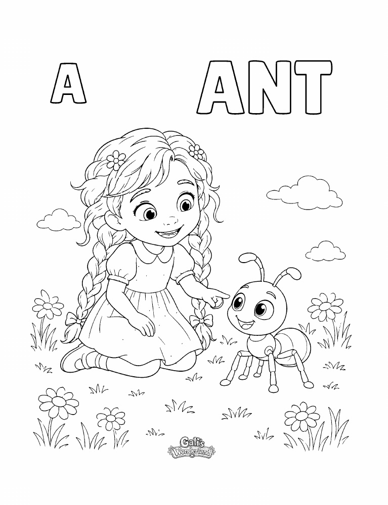 ABC Animals עמוד נבחר מתוך החוברת
