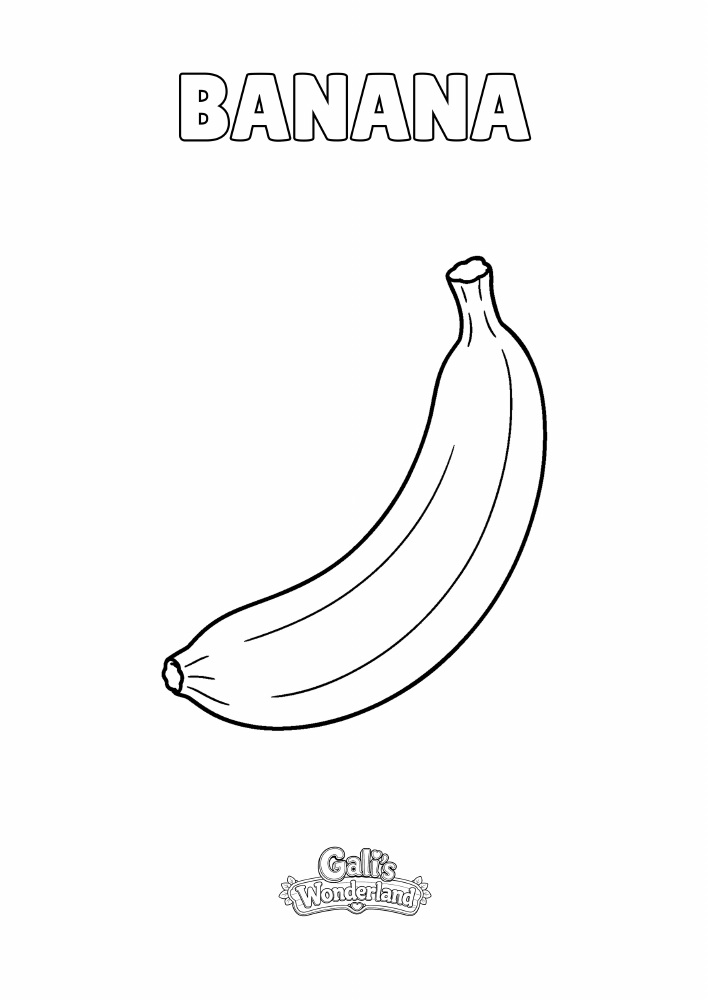 Fruit Coloring Book עמוד נבחר מתוך החוברת